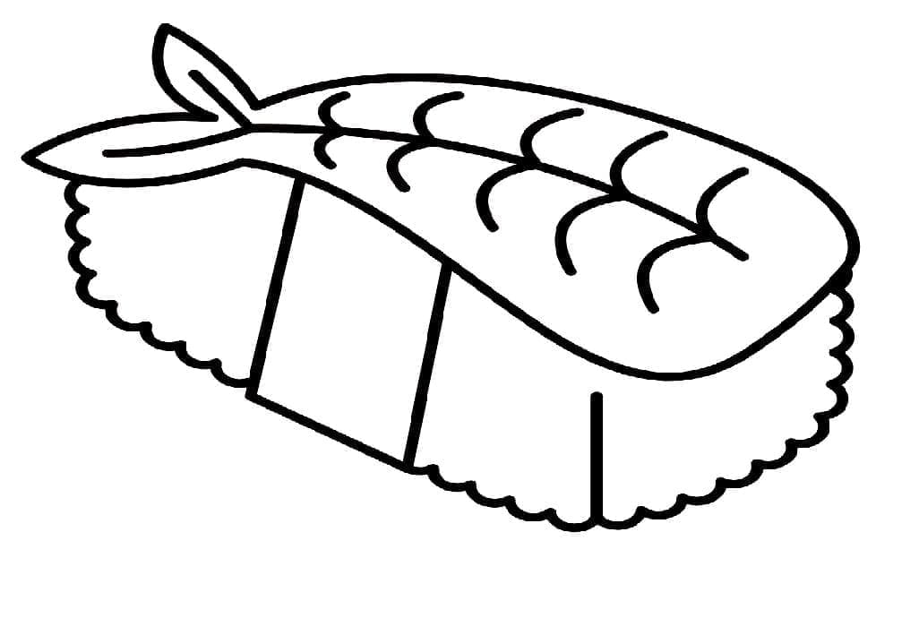 Sushi für 2-jährige Kinder ausmalbilder