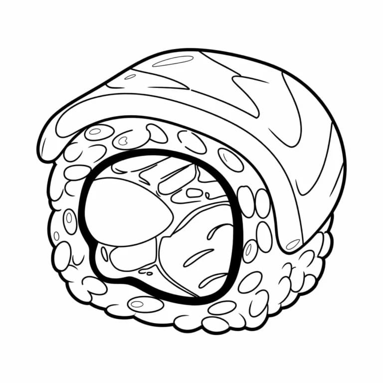 Sushi zum Drucken ausmalbilder