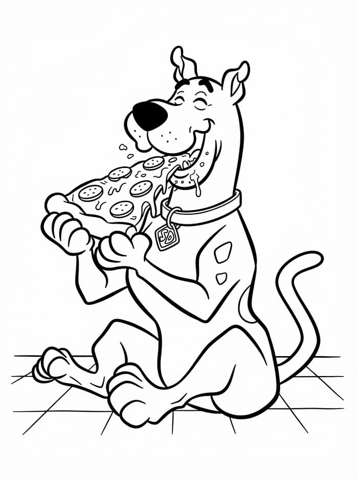Urkomischer Scooby-Doo ausmalbilder