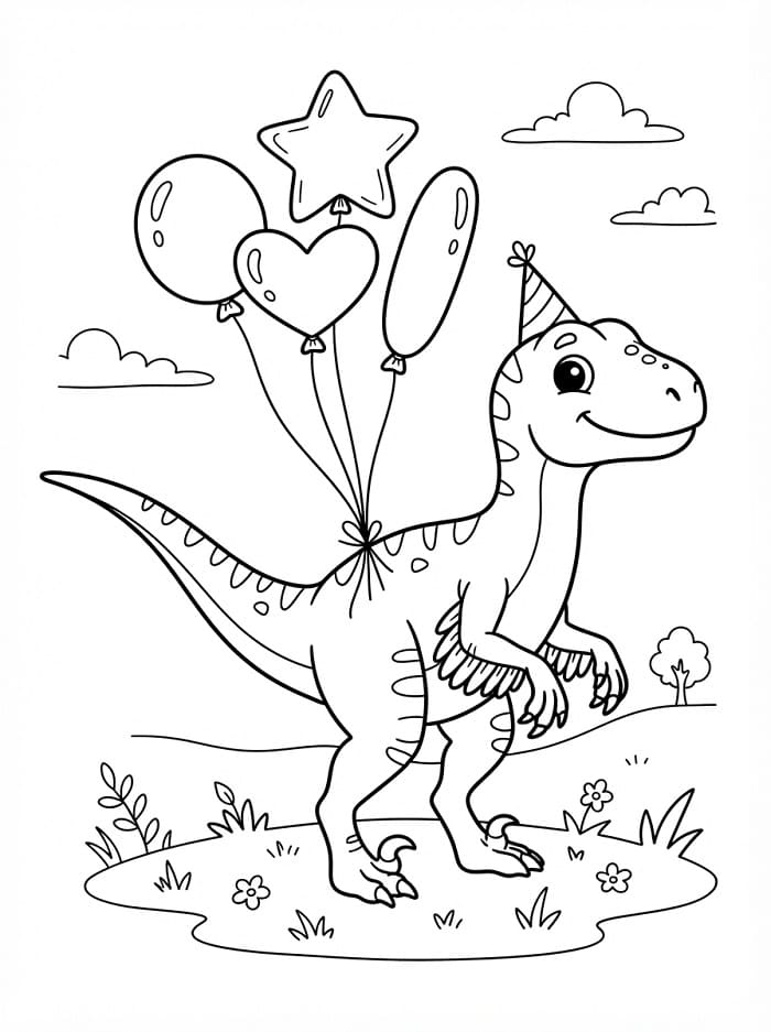 Velociraptor-Dinosaurier ausmalbilder