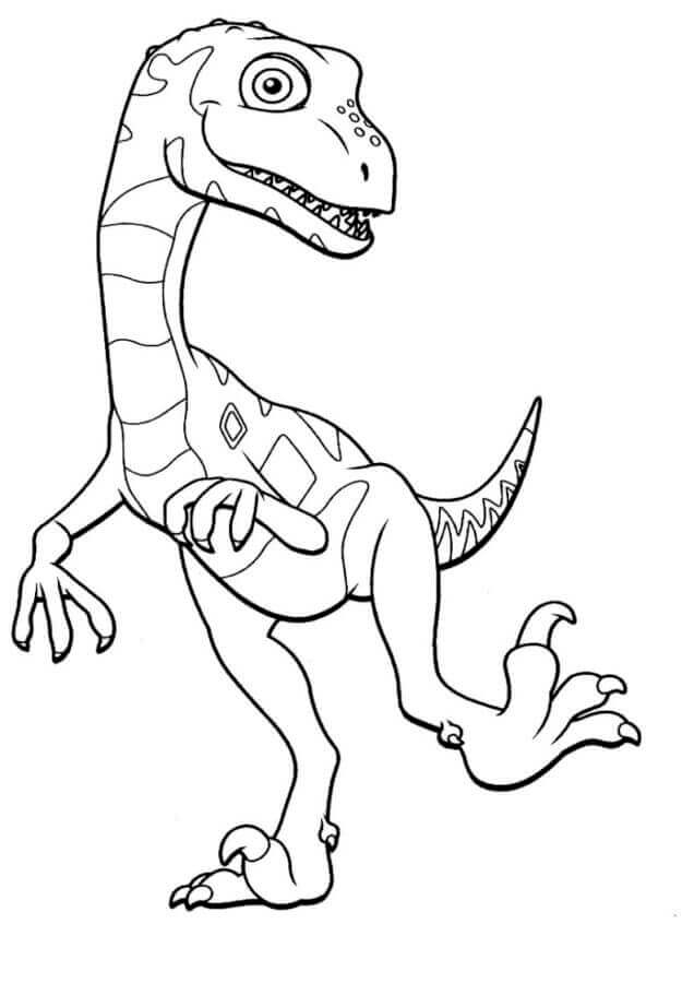 Velociraptor für 1-jährige Kinder ausmalbilder