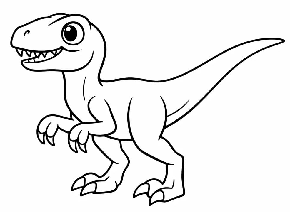Velociraptor gratis ausmalbilder