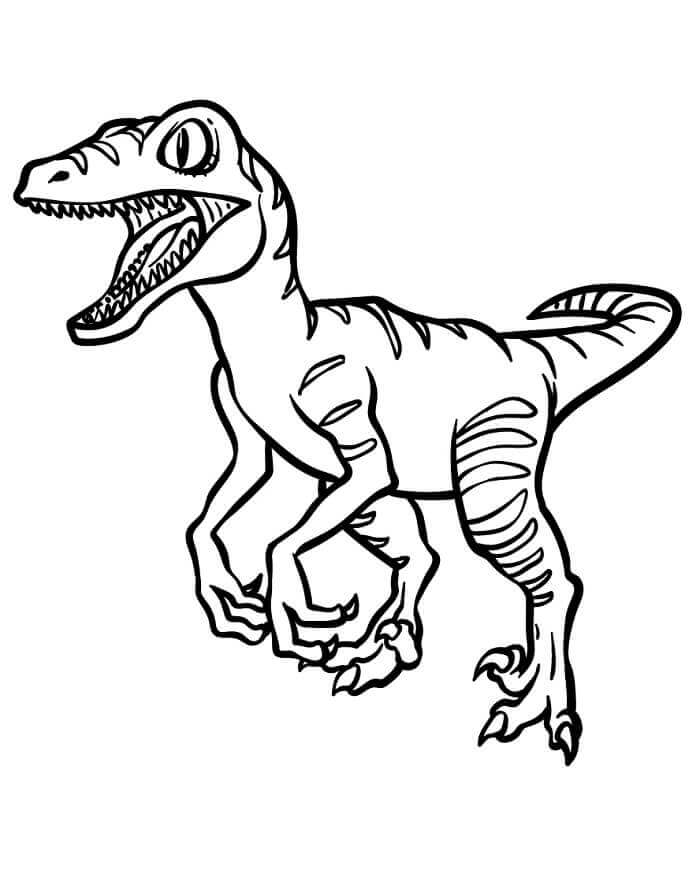 Velociraptor zum Ausdrucken ausmalbilder
