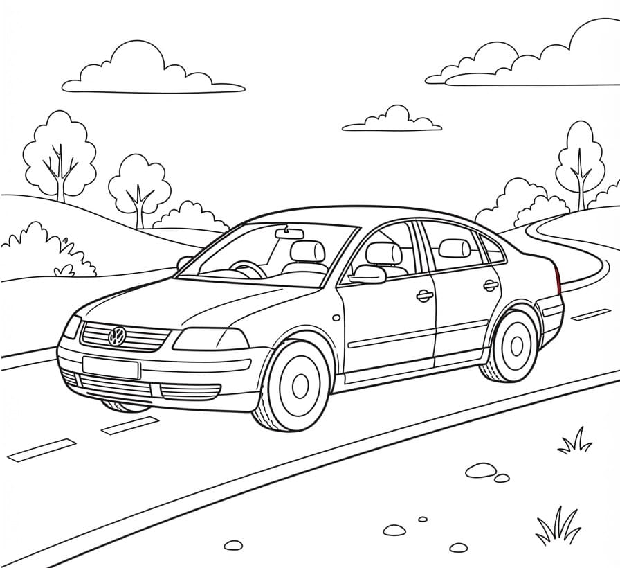 Volkswagen auf der Straße