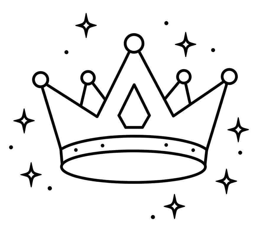 Krone ausmalbilder