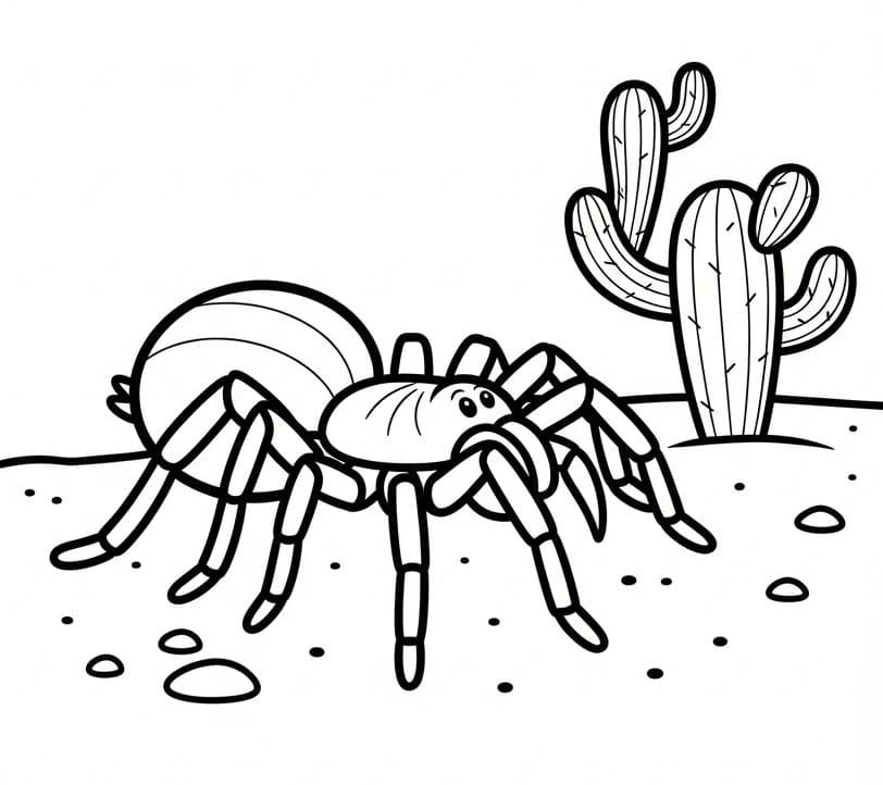 Wüstenspinne ausmalbilder
