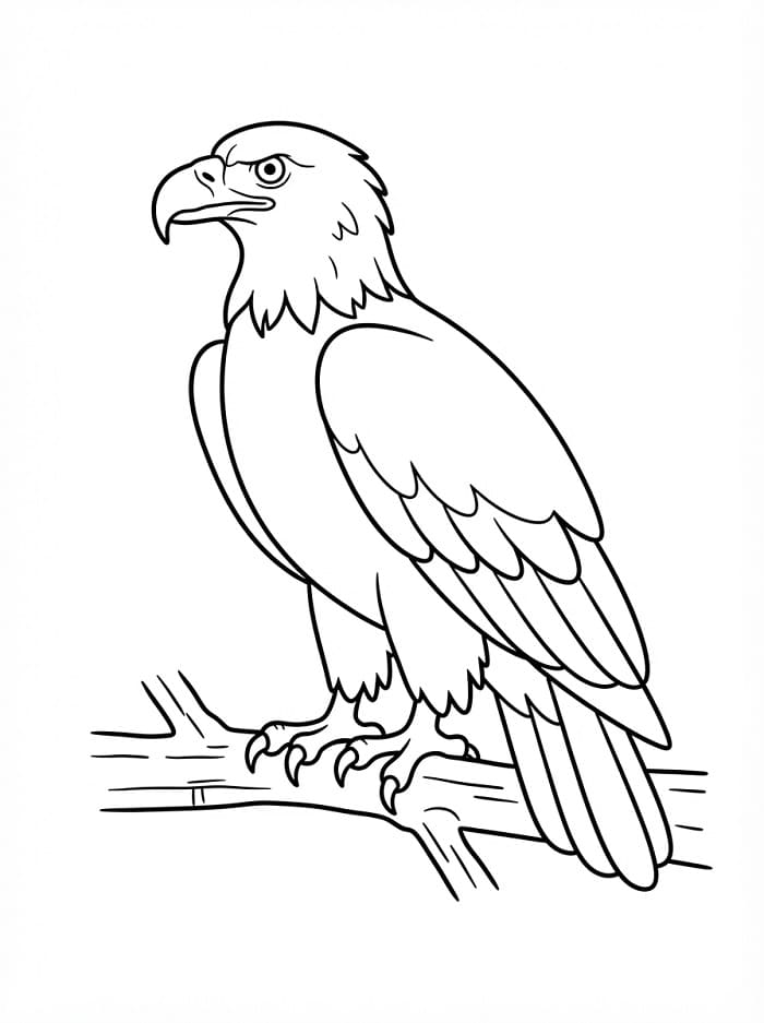 Zeichentrick-Adler ausmalbilder