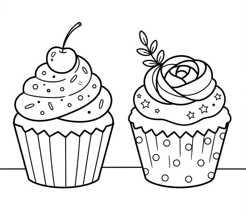 Cupcake ausmalbilder
