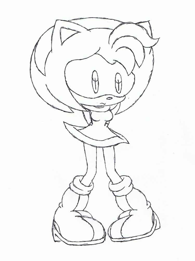 Amy Rose zum Ausdrucken