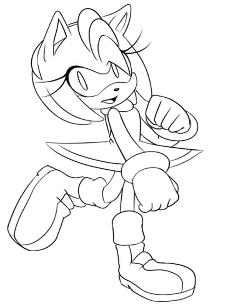 Ausdruckbare Amy Rose für Kinder