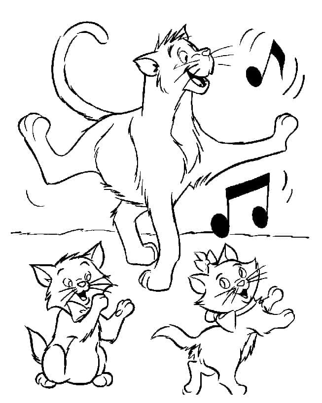 Ausdruckbare Aristocats für Kinder