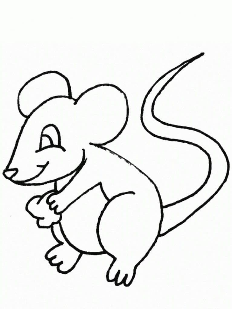 Ausdruckbare Maus für Kinder