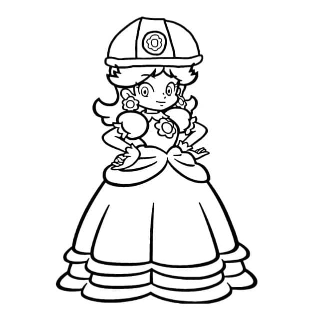 Ausdruckbare Prinzessin Daisy für Kinder