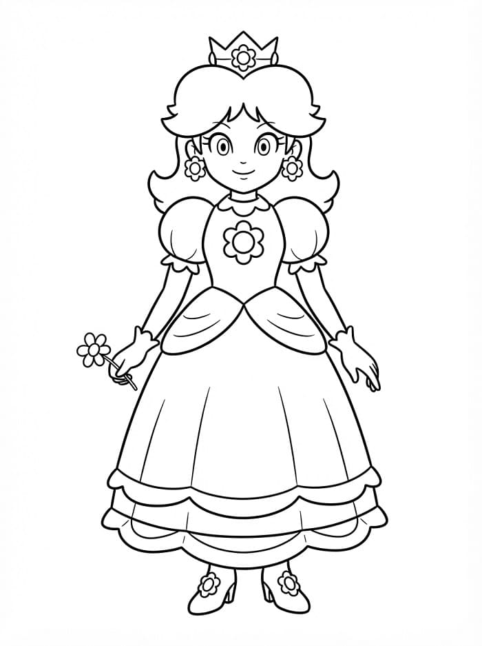 Ausdruckbare Prinzessin Daisy