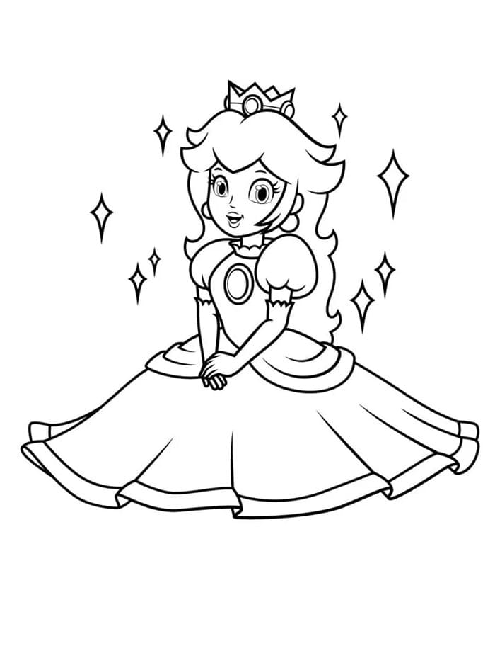 Ausdruckbare Prinzessin Peach
