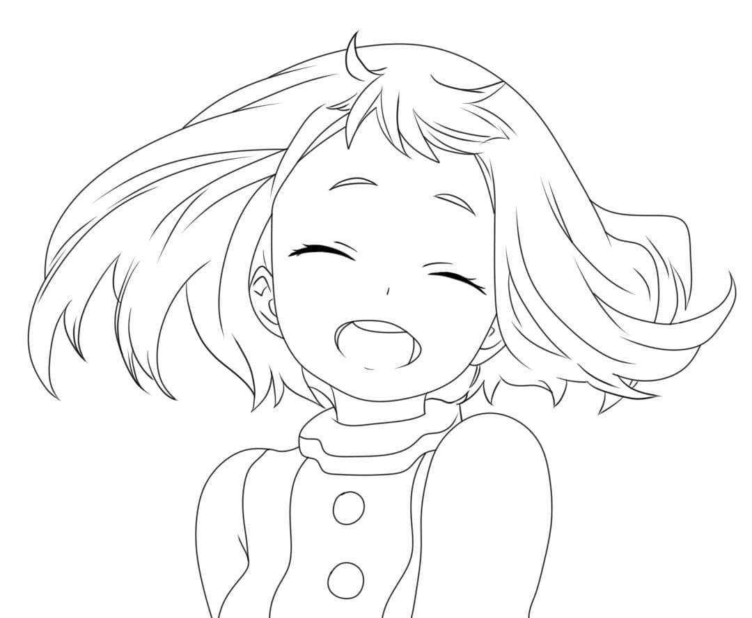 Ausdruckbare Uraraka