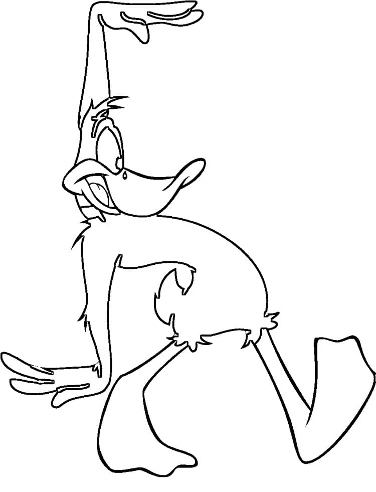 Ausdruckbarer Daffy Duck für Kinder