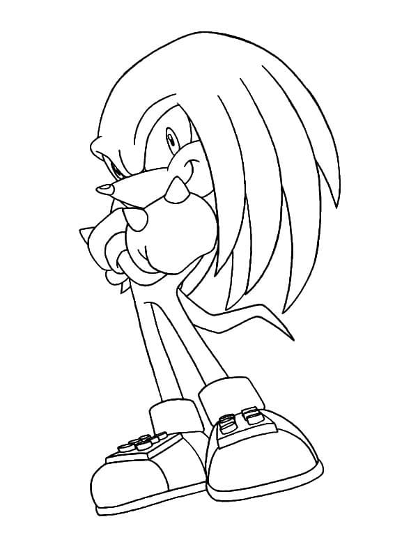 Ausdruckbarer Knuckles für Kinder