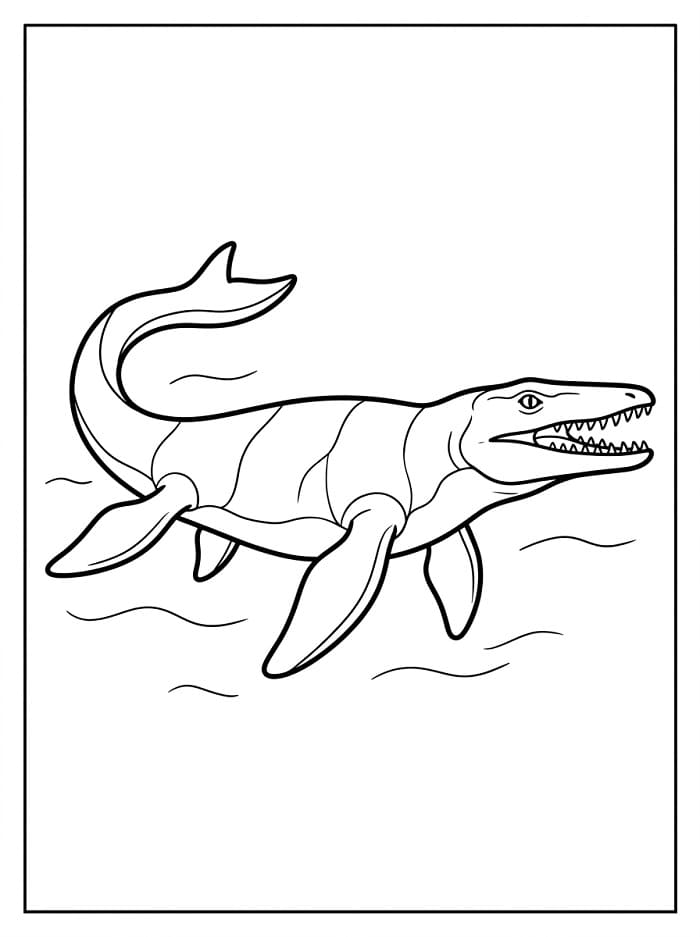 Ausdruckbarer Mosasaurus