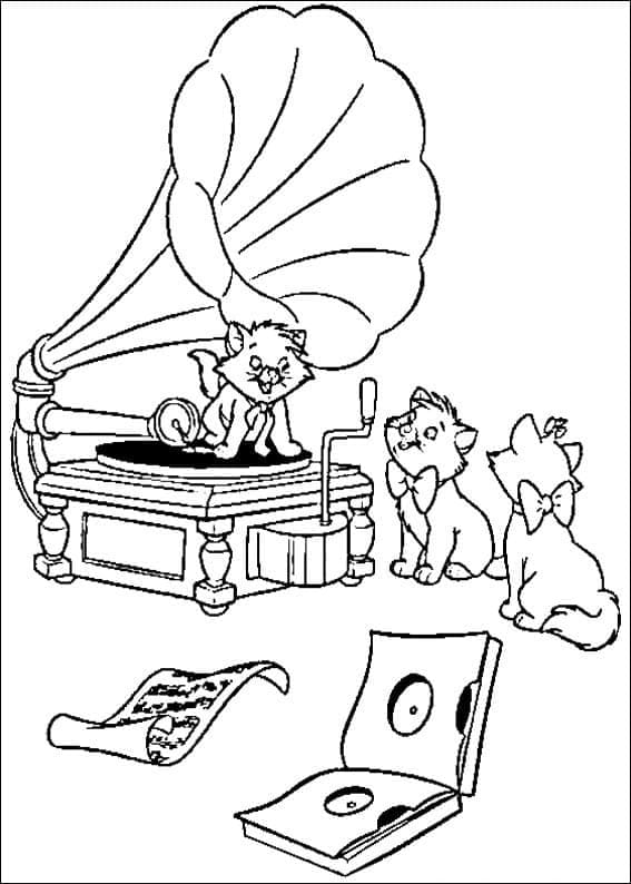 Ausdruckbares Aristocats-Bild