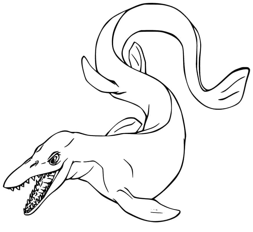 Ausdruckbares Mosasaurus-Bild