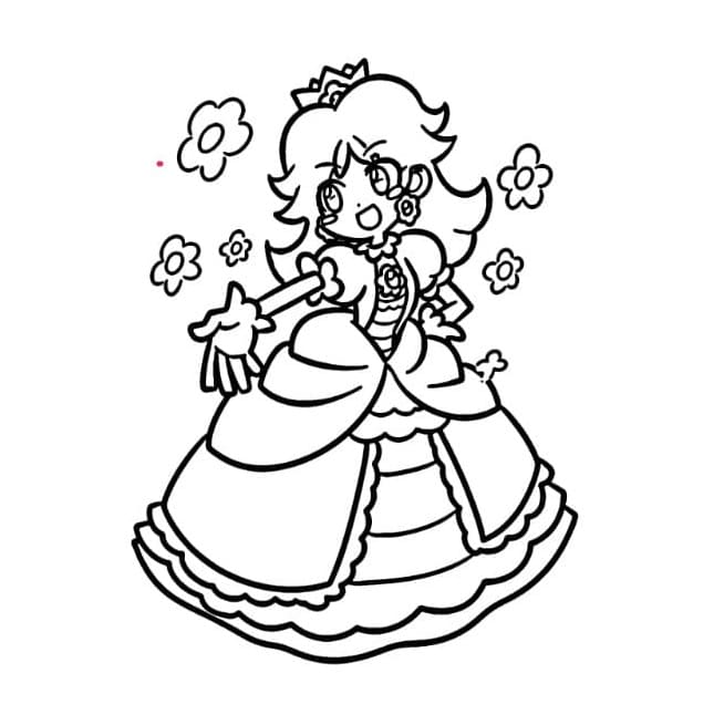 Ausdruckbares Prinzessin-Daisy-Bild