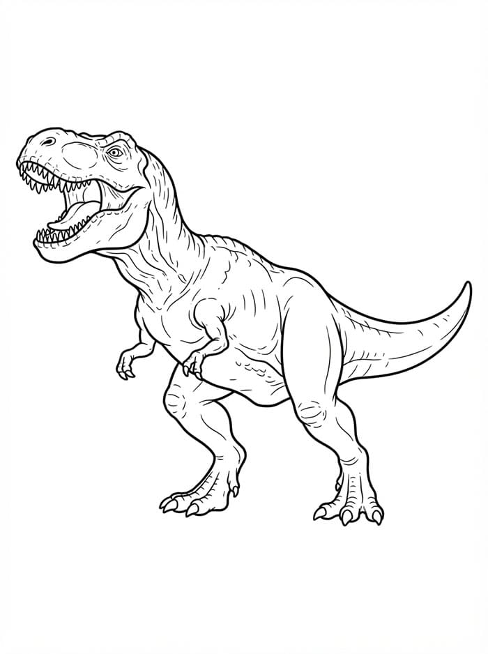 Ausdruckbares T-Rex-Bild
