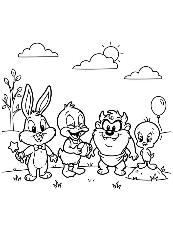 Baby Looney Tunes ausmalbilder