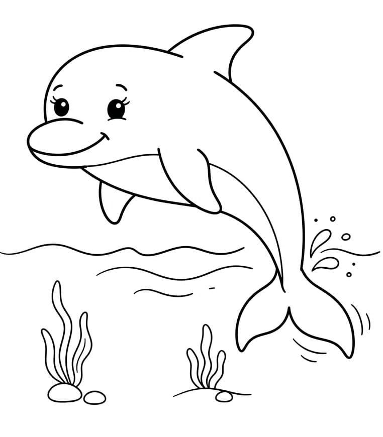 Delfin im Ozean