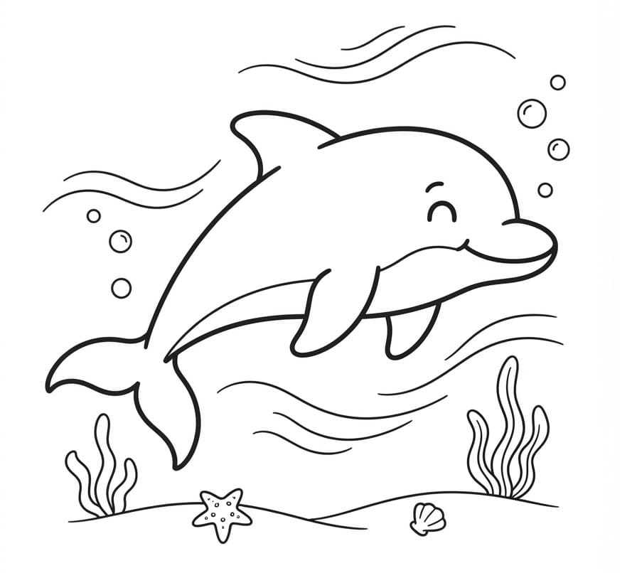 Delfin unter dem Meer
