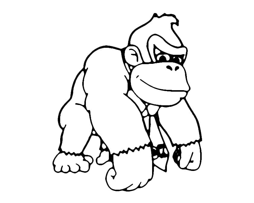 Druckbarer Donkey Kong