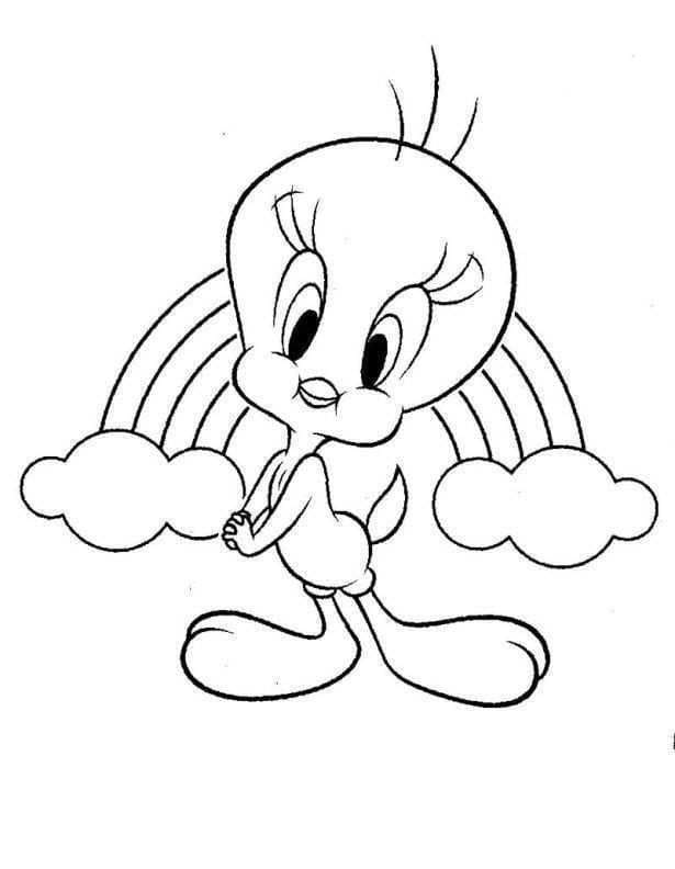 Druckbarer Tweety für Kinder