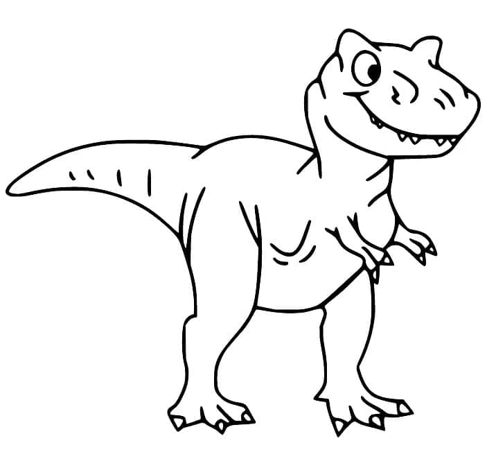 Druckbares Bild eines T-Rex