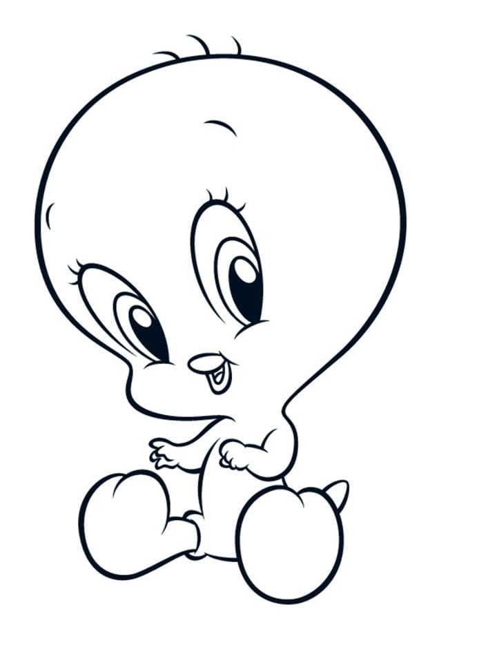 Druckbares Bild von Tweety