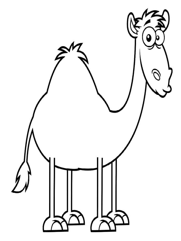 Druckbares Bild von einem Kamel