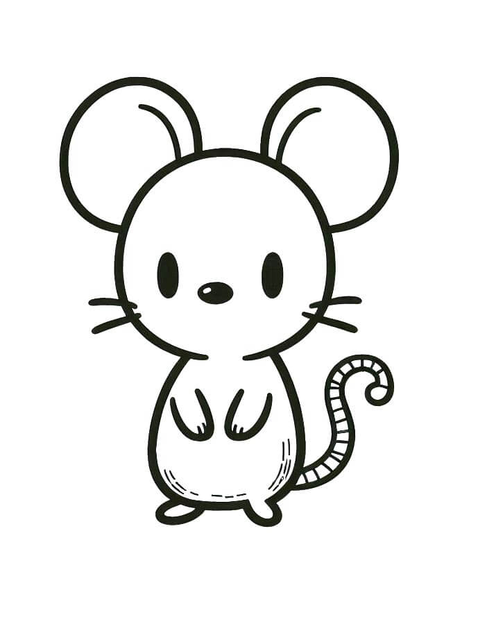 Druckbares Bild von einer Maus