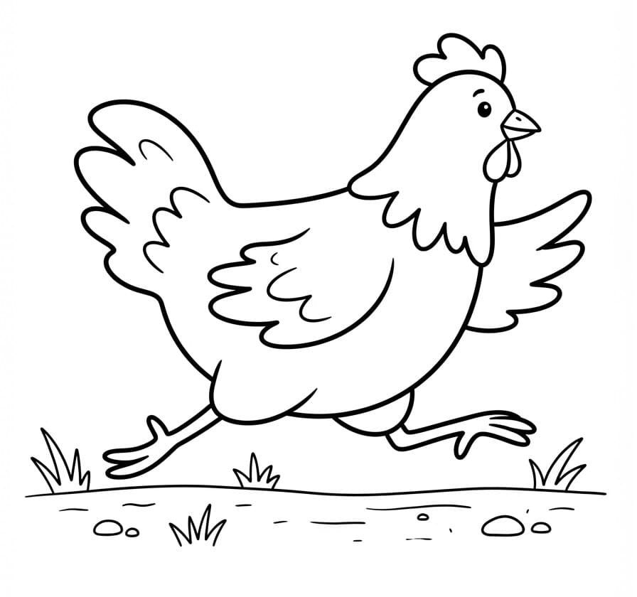 Ein Huhn