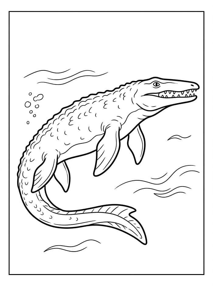 Ein Mosasaurus