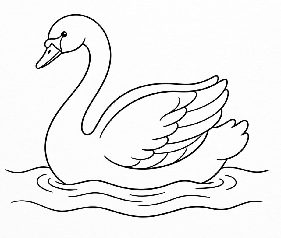 Ein Schwan