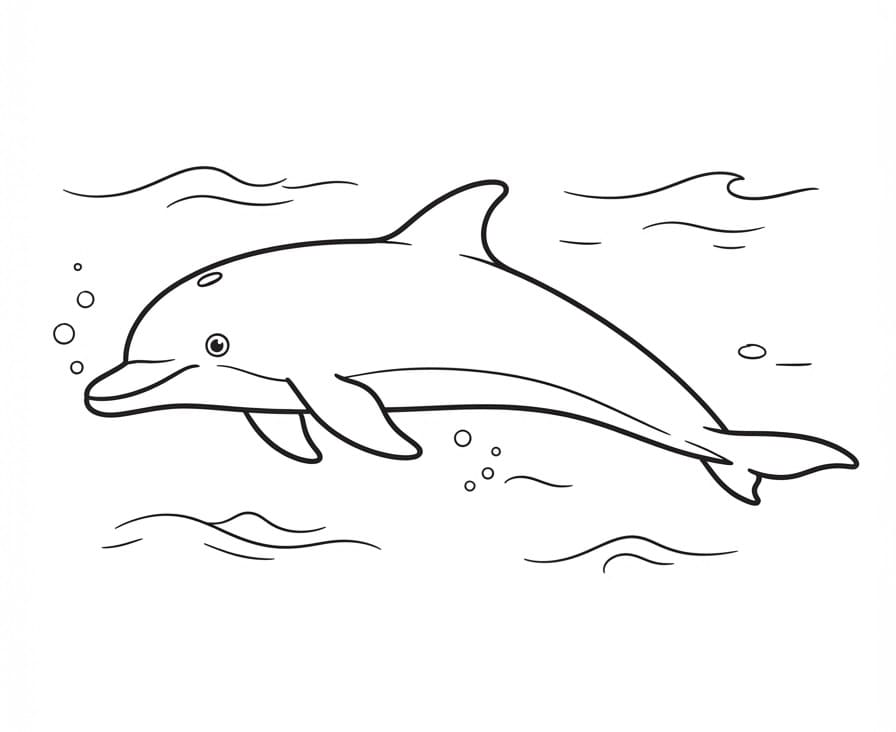 Einfacher Delfin