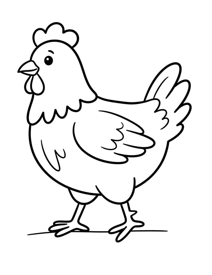 Einfaches Huhn