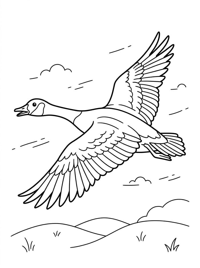 Fliegende Gans
