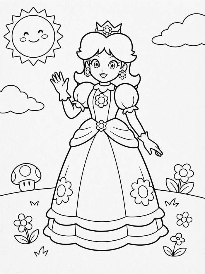 Freundliche Prinzessin Daisy