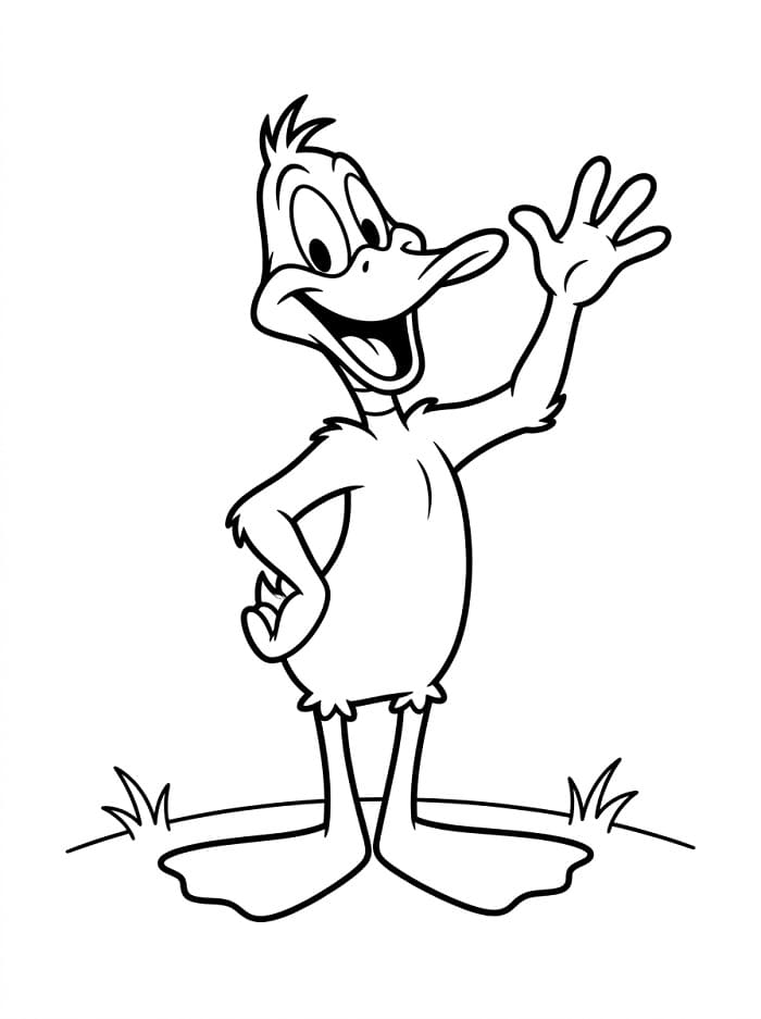 Freundlicher Daffy Duck