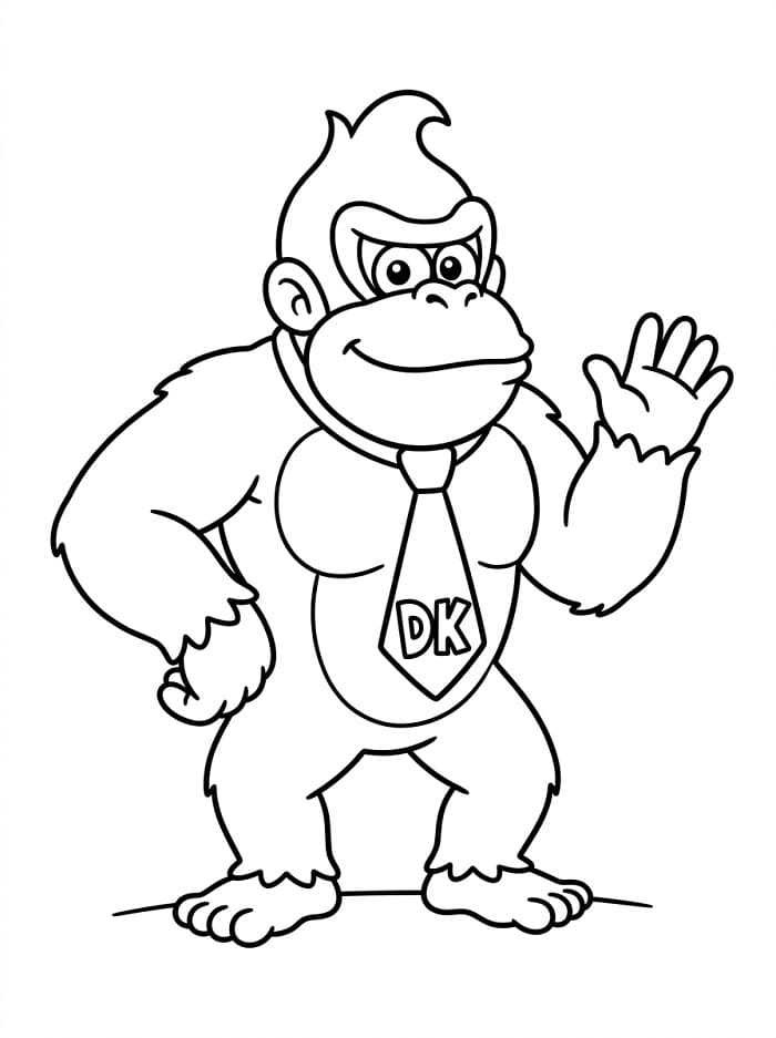Donkey Kong ausmalbilder