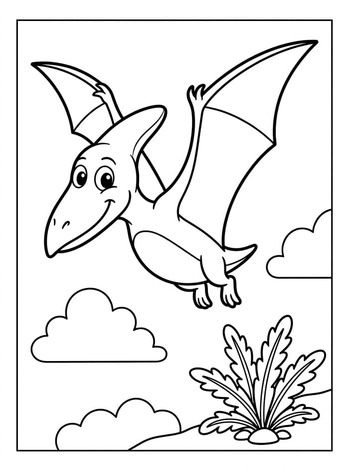 Freundlicher Pterodaktylus