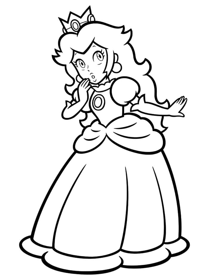 Fröhliche Prinzessin Peach