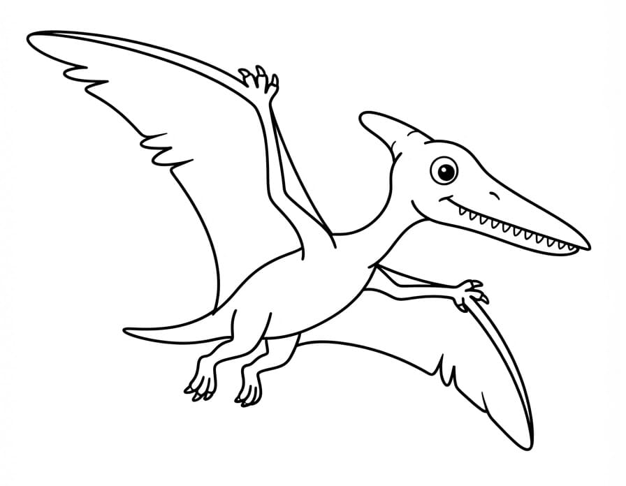 Fröhlicher Pterodaktylus
