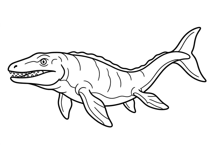 Furchterregender Mosasaurus