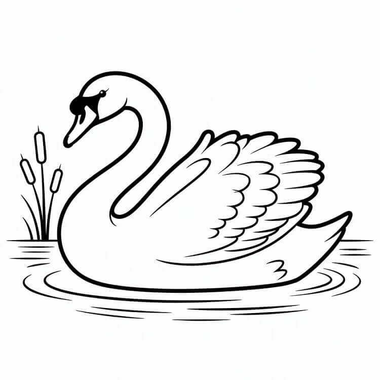Gratis Schwan für Kinder